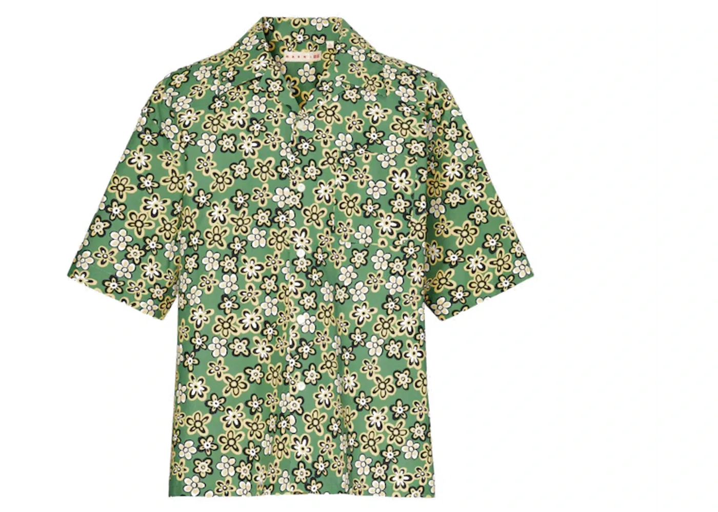 Мужская рубашка свободного кроя с отложным воротником Uniqlo x MARNI Shirt (Asia Sizing), Green