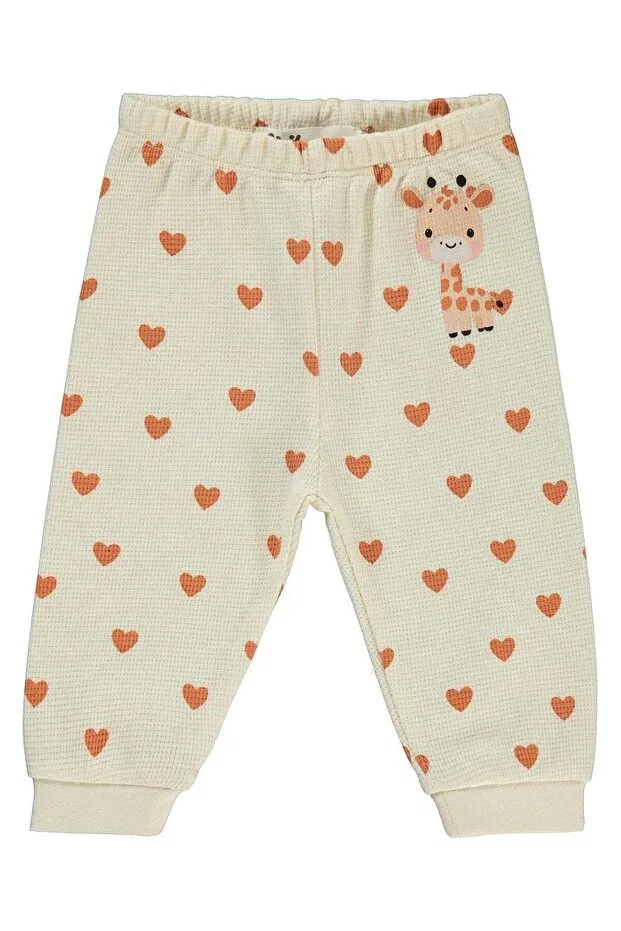 Детские брюки для девочек хлопковые Heart giraffe 6-18 months single bottom baby Civil Baby, Elephant Tooth