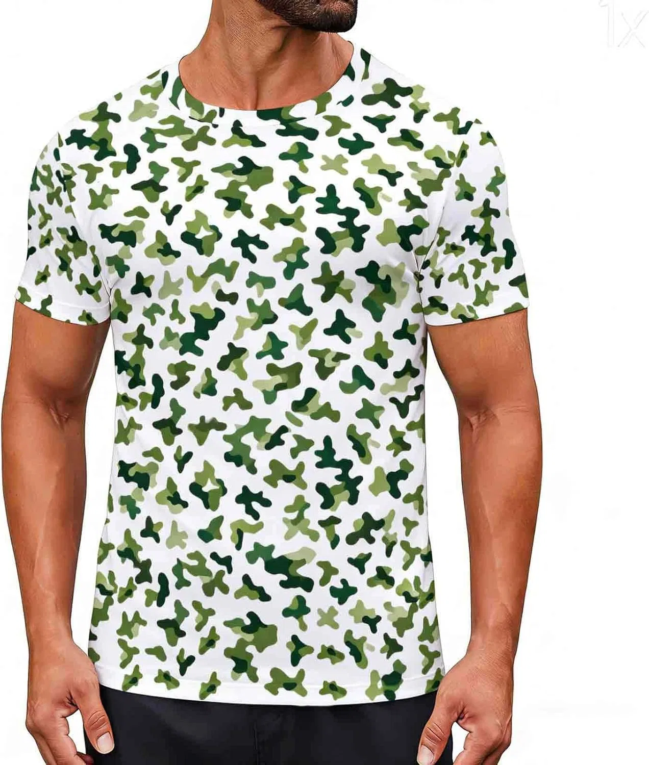 Унисекс футболка с камуфляжным принтом, 7#camouflage