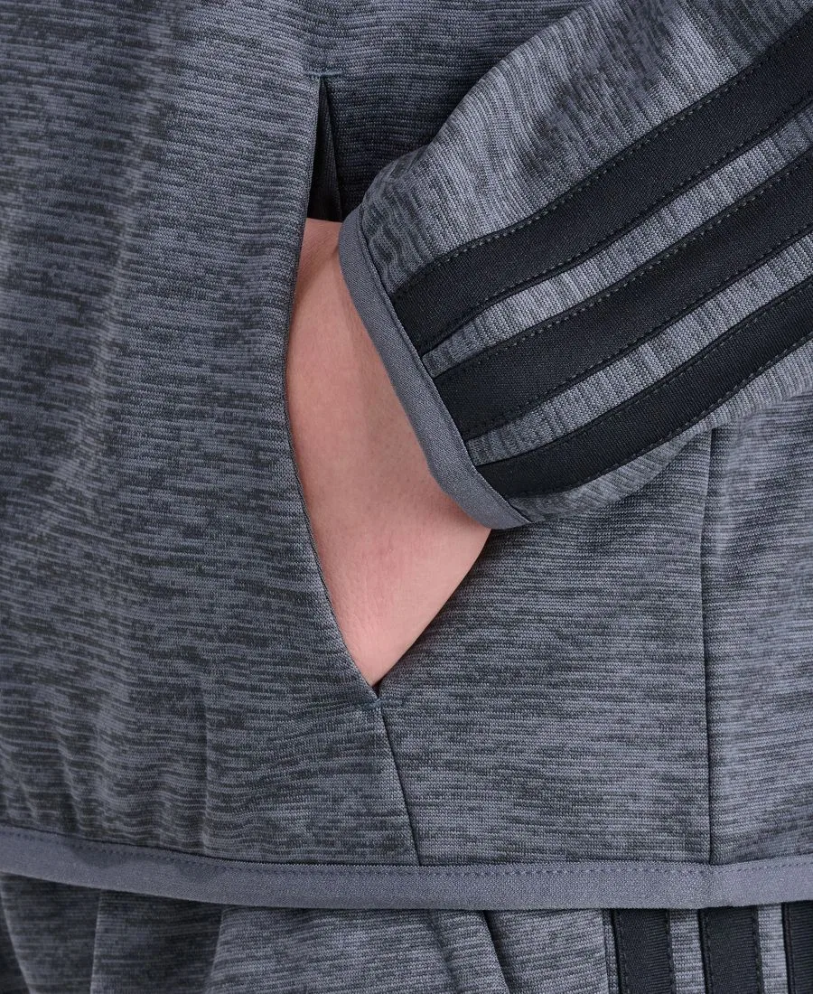 Худи на молнии с длинным рукавом adidas, Dark Gray Heather — фото 4