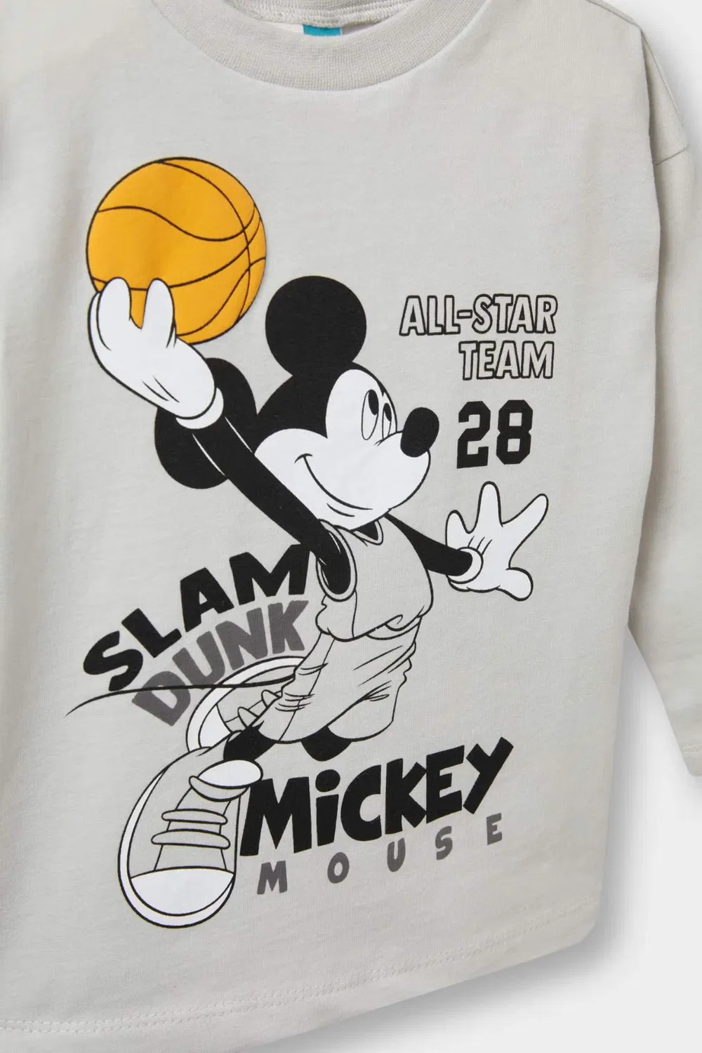 Футболка с принтом Disney Mickey & Minnie Defacto, серый — фото 4
