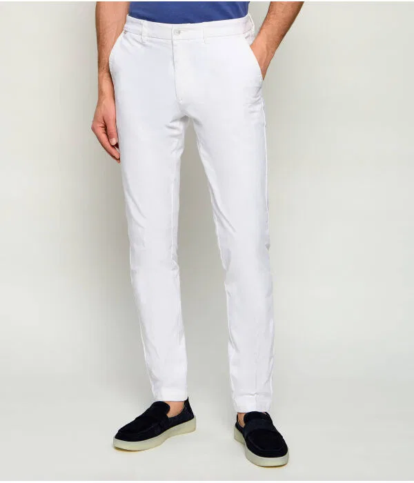 Мужские чинос H-Kaiton1 Slim Fit от BOSS, белый — фото 3