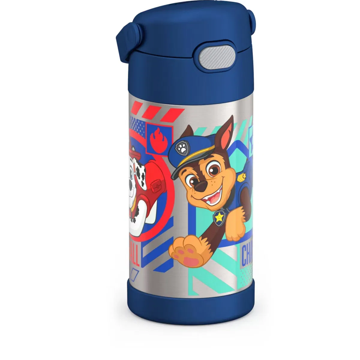 Детская бутылка для воды 350 мл с трубочкой и ручкой PAW Patrol Thermos, Paw Patrol — фото 3