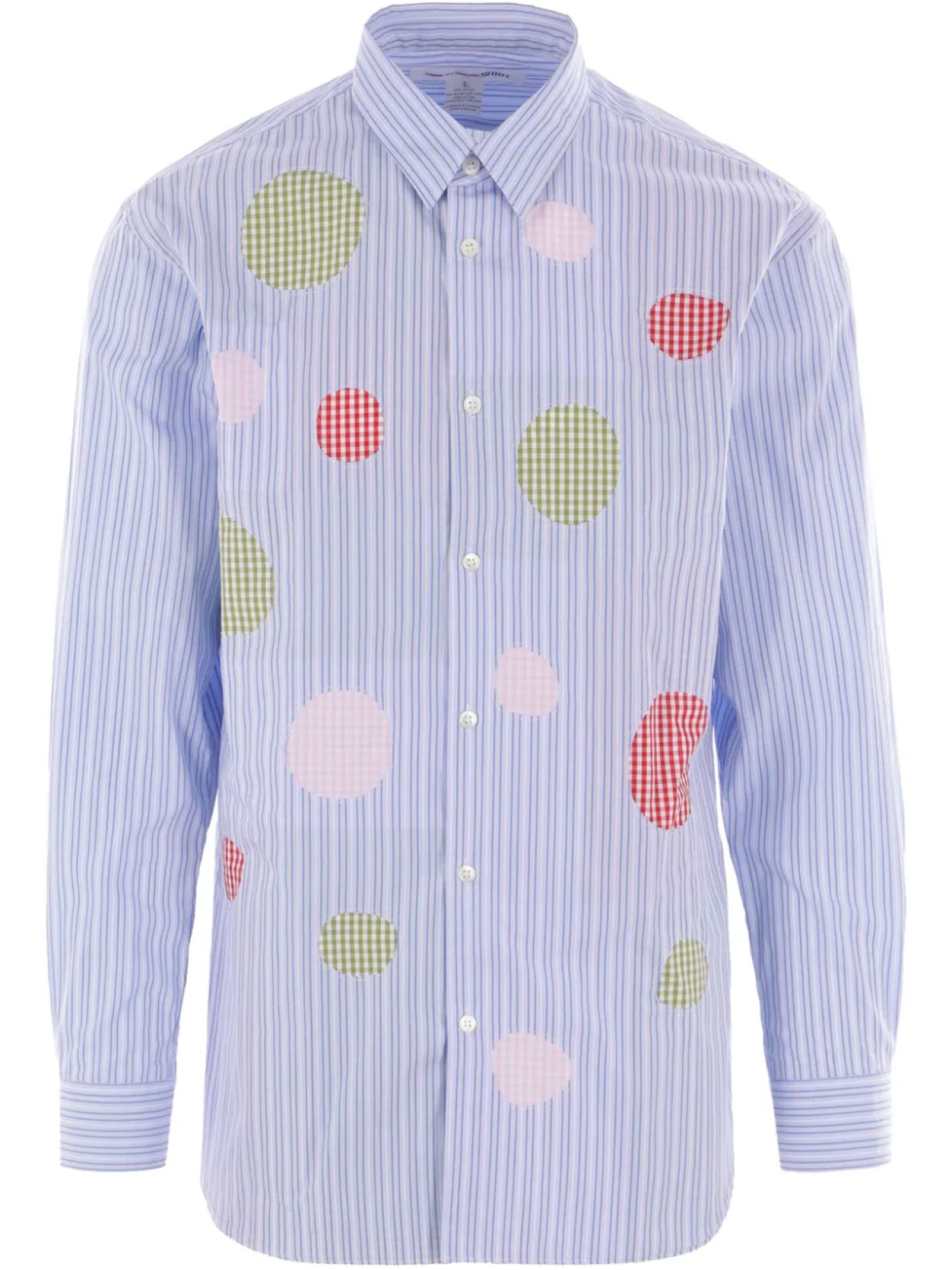 

Comme Des Garçons Shirt рубашка в полоску из хлопка, синий