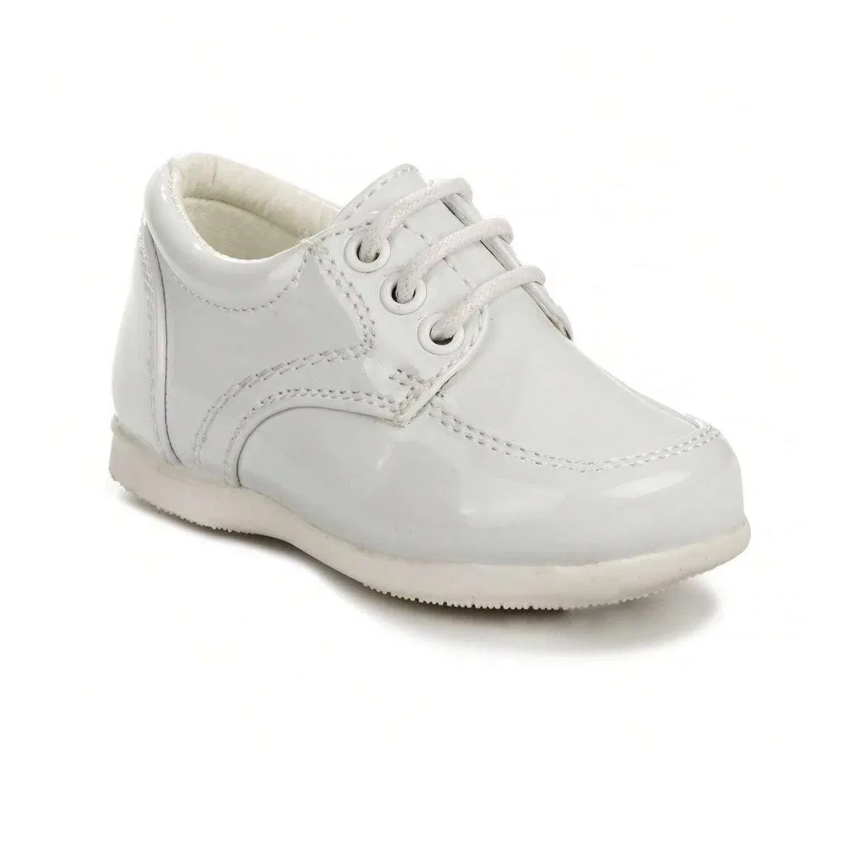 Детские туфли оксфорд на шнуровке Josmo Shoes, White Patent