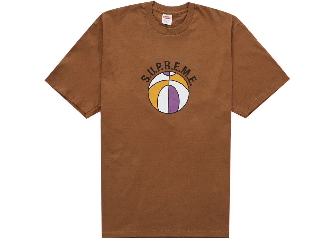 Мужская футболка с принтом Supreme League Tee Supreme, Light Brown
