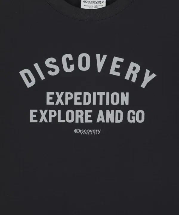 Футболка с принтом FreshVent Seersucker, Discovery Kids, черный — фото 3