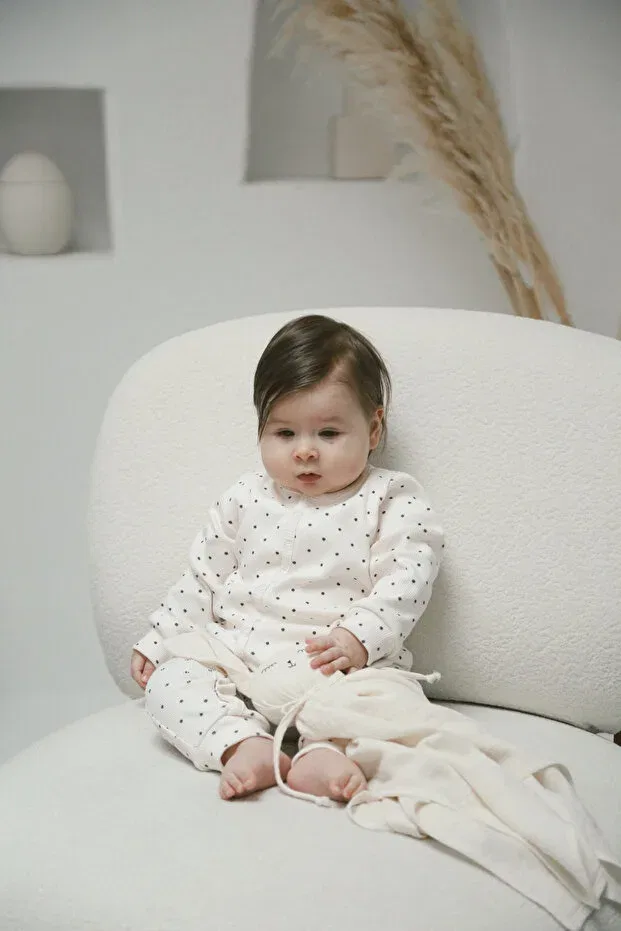 Детский комбинезон для новорожденных с принтом Dodo'S Baby, Black — фото 4