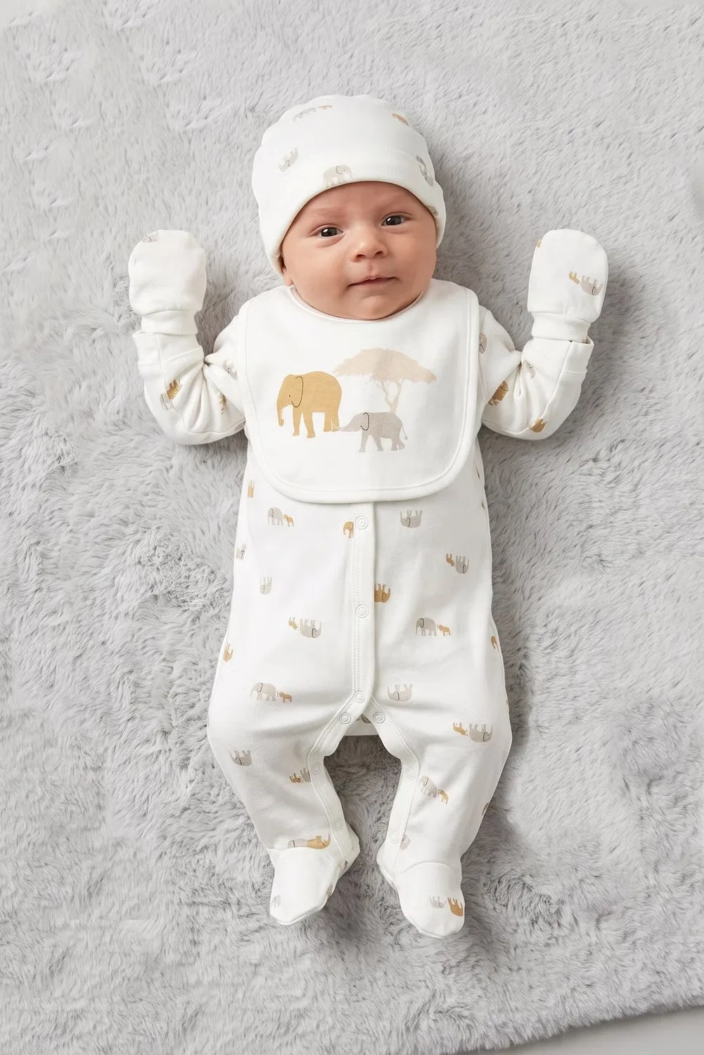 Комплект детский с принтом из 5 предметов Rock-A-Bye Baby Boutique, разноцветный