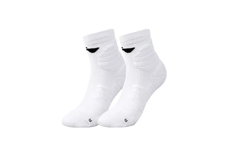 Детские носки-следки с принтом, комплект из 2 пар, белые, Li-Ning