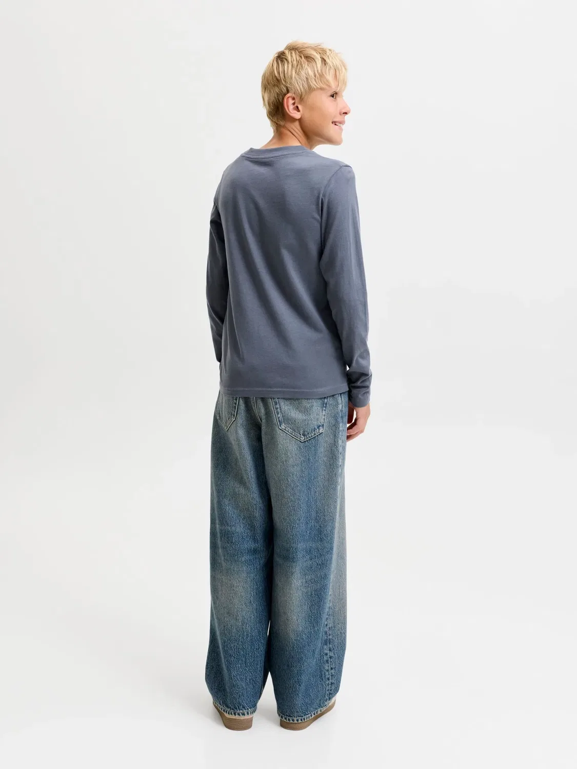 Комплект лонгсливов с длинным рукавом Jack & Jones Junior, темно-синий — фото 4