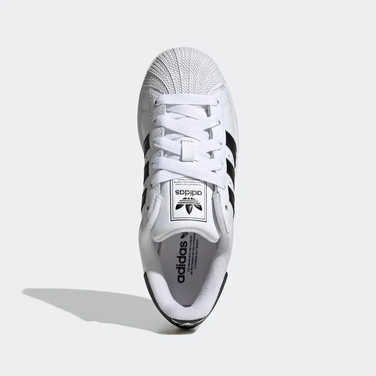 Детские кроссовки для мальчиков SUPERSTAR II J adidas, Белый — фото 3