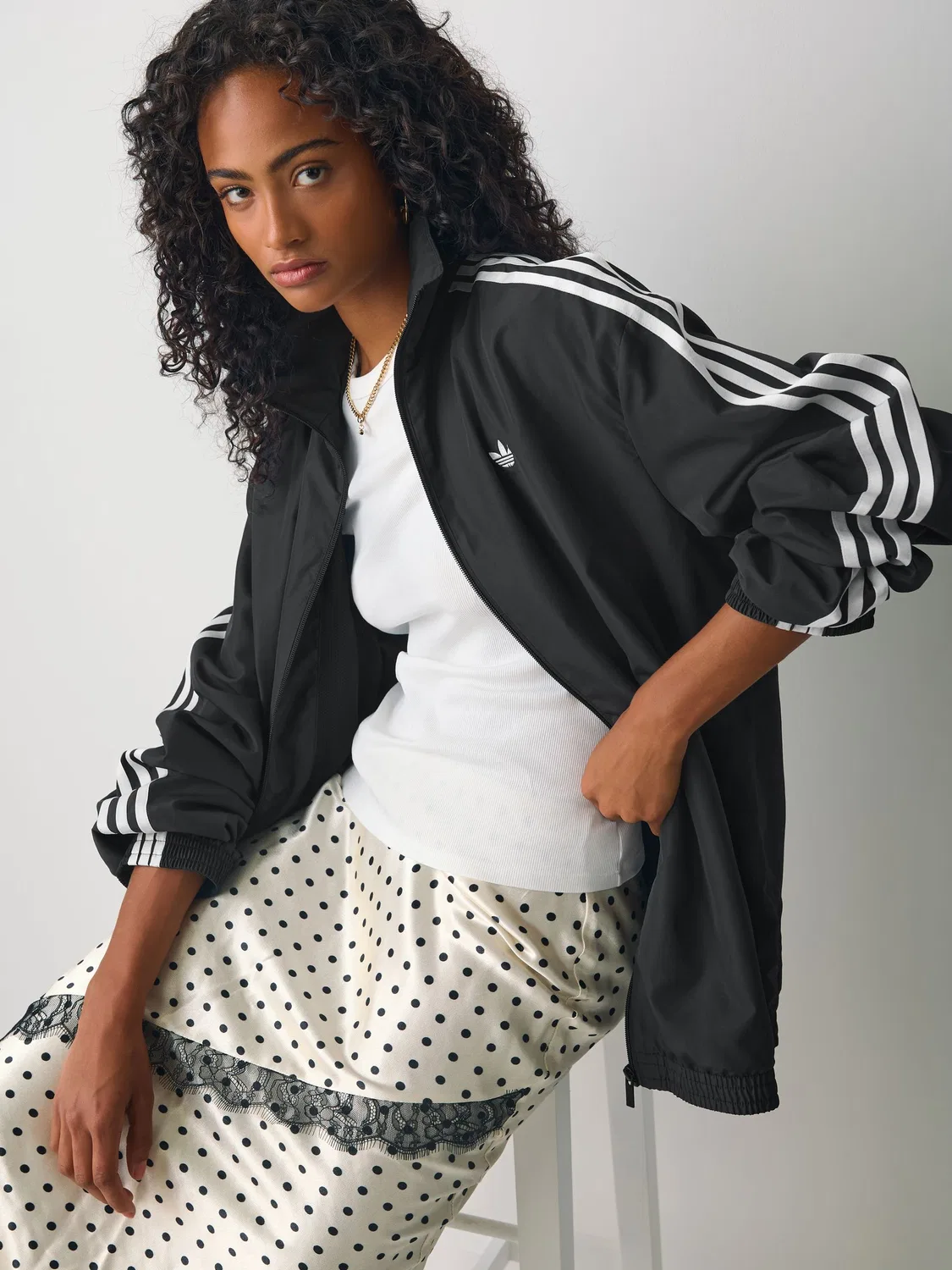 Куртка Firebird Track Jacket, adidas Originals, черный — фото 3