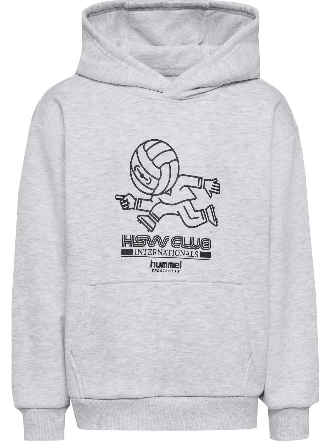 Детское худи свободного кроя с капюшоном Hmljr Loose Headball Hummel, Grau Hellgrau