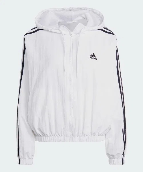 Женская ветровка с принтом три полосы Essentials Три Полосы Woven Windbreaker Adidas, White