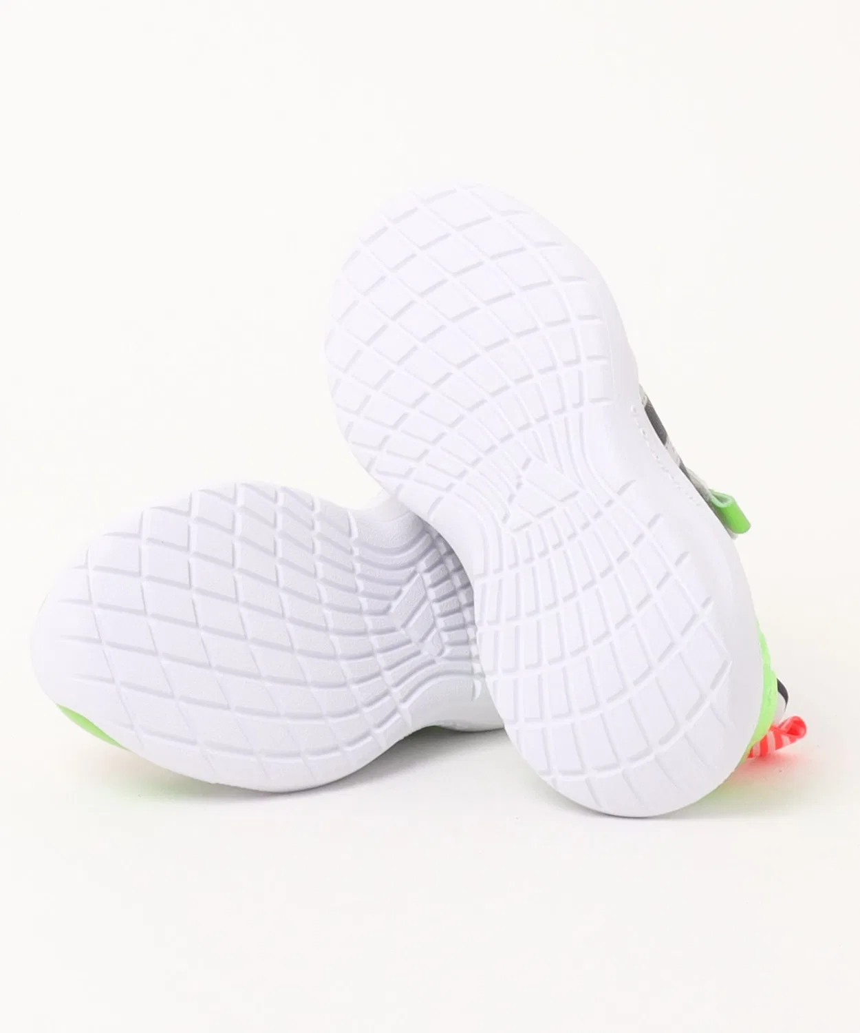 Детские кроссовки со светящейся пяткой Buzz Lightyear Adidas LIGHTORAMA RNR BUZZ EL C, White/Violet — фото 4