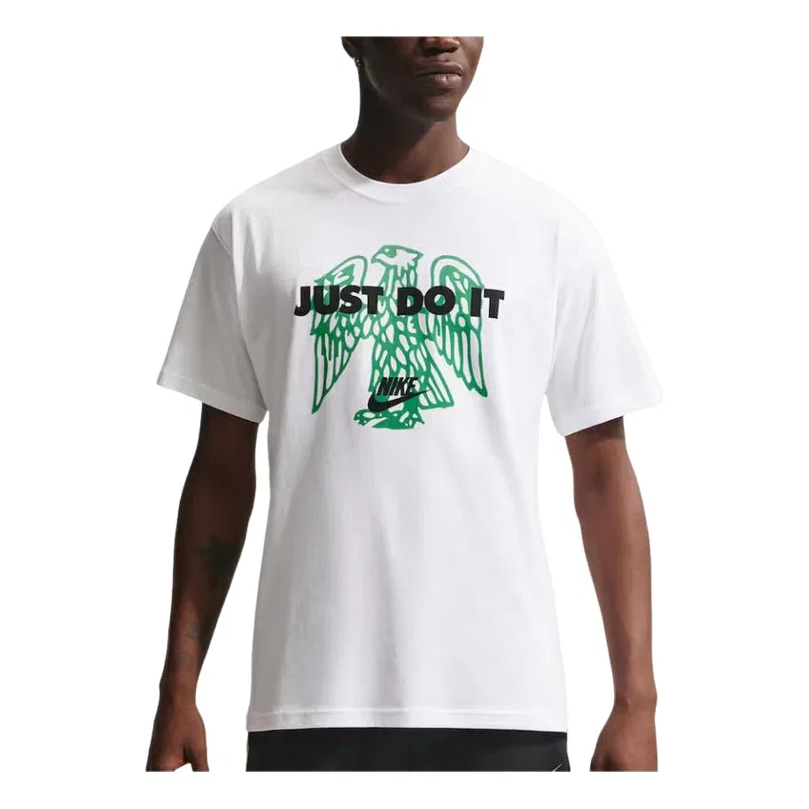 Мужская футболка с принтом Nike Nigeria 1996 Reissue T-Shirt, белый