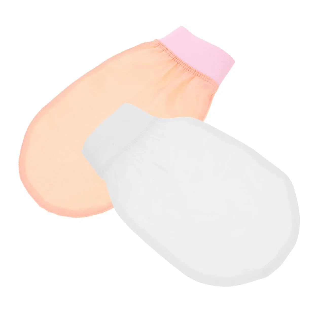 Эксфолирующие перчатки для тела, 2 шт, VALICLUD, Pink/White