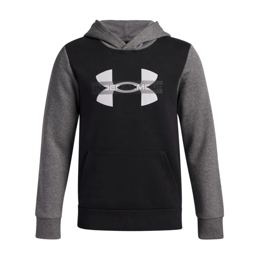 Детский свитшот с капюшоном Rival Flc Under Armour, Черно-серый