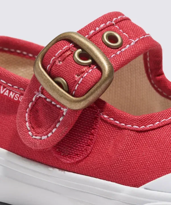 Туфли Мэри Джейн, канвас, Vans Kids, томатный — фото 3