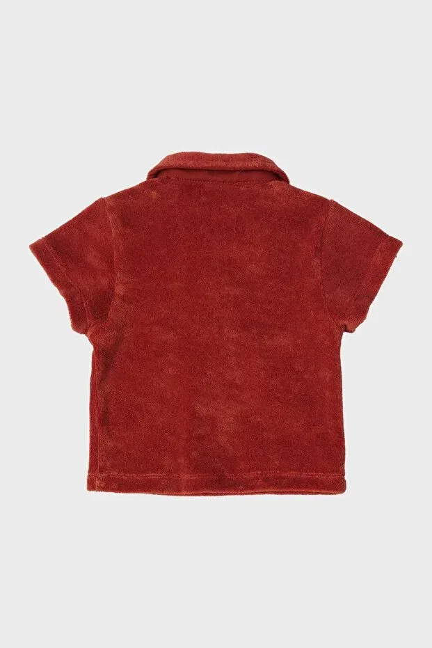 Детская футболка для мальчиков с принтом Layette, Oranj — фото 2