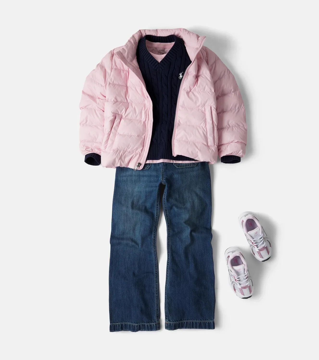 Легкая куртка стеганая Polo Ralph Lauren Kids, розовый — фото 2