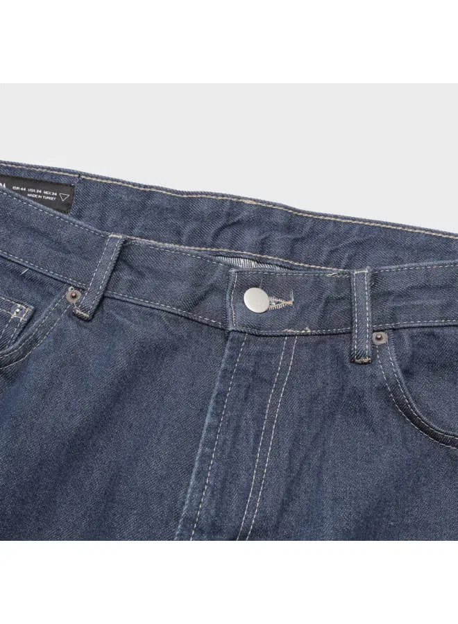Джинсы классические универсальные Zara, синий — фото 4