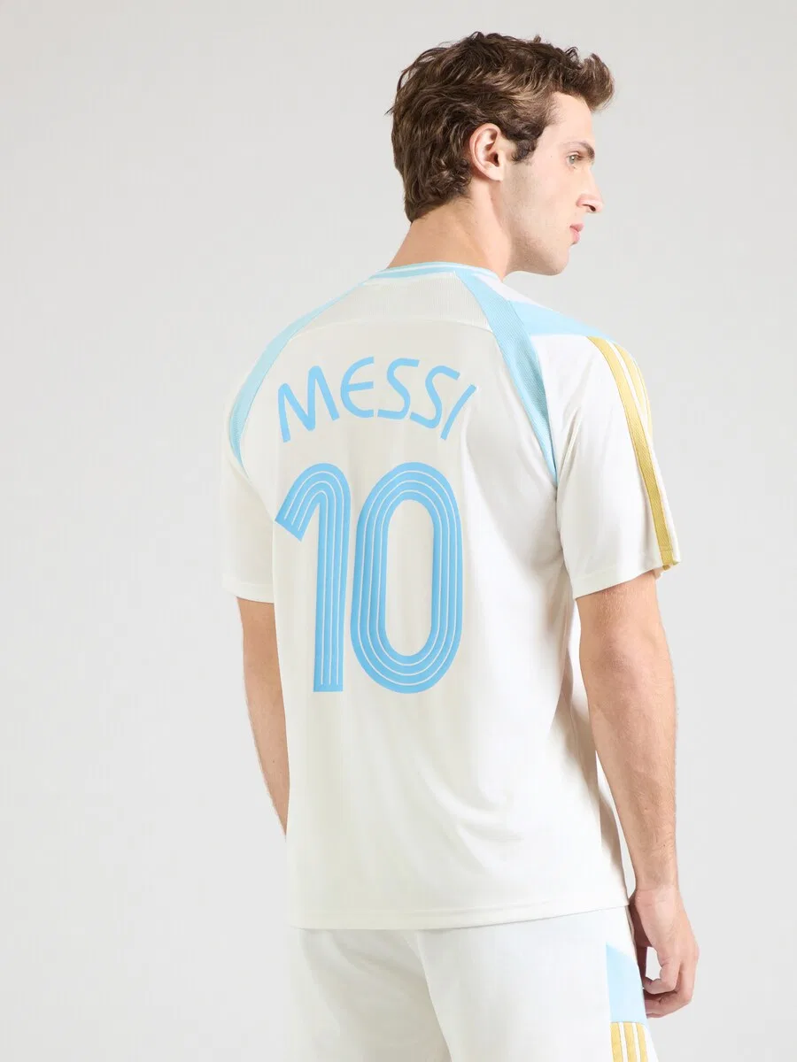 Спортивная футболка ADIDAS PERFORMANCE 'MESSI HOT' белого цвета — фото 3