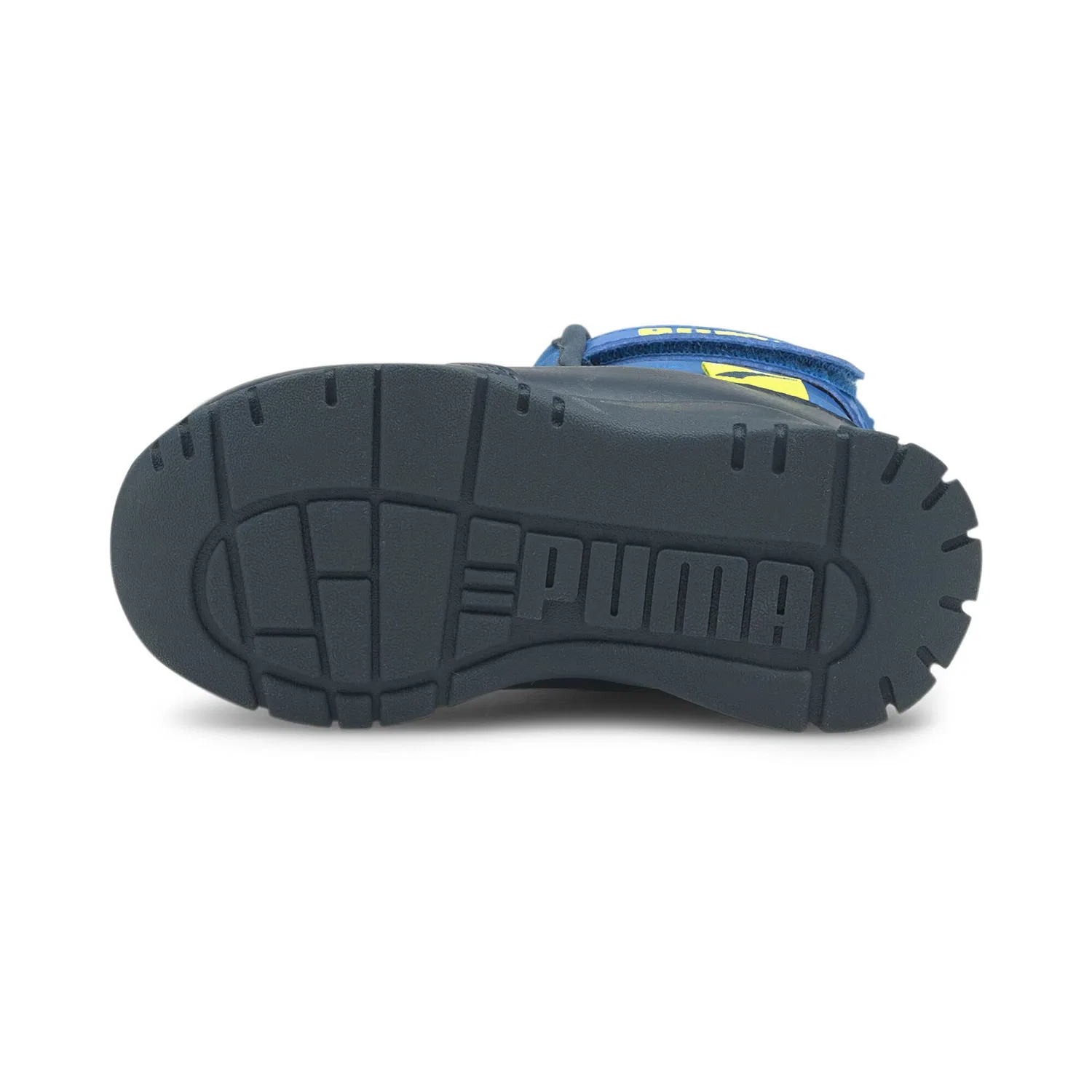 Детские ботинки для мальчиков зимние PUMA Nieve Boot Wtr Ac Inf, Blue Future Blue Nrgy Yellow — фото 4