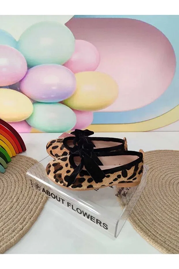 Детские балетки для девочек с леопардовым принтом Nazhankids, Multicolor — фото 2