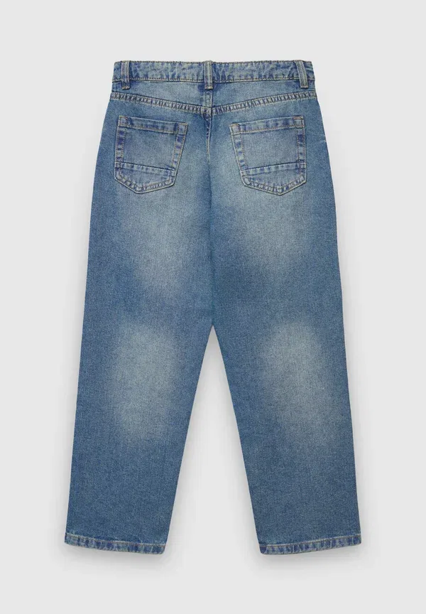 Брюки джинсовые Relaxed fit jeans Terranova, Blu Denim Medio, синий — фото 4