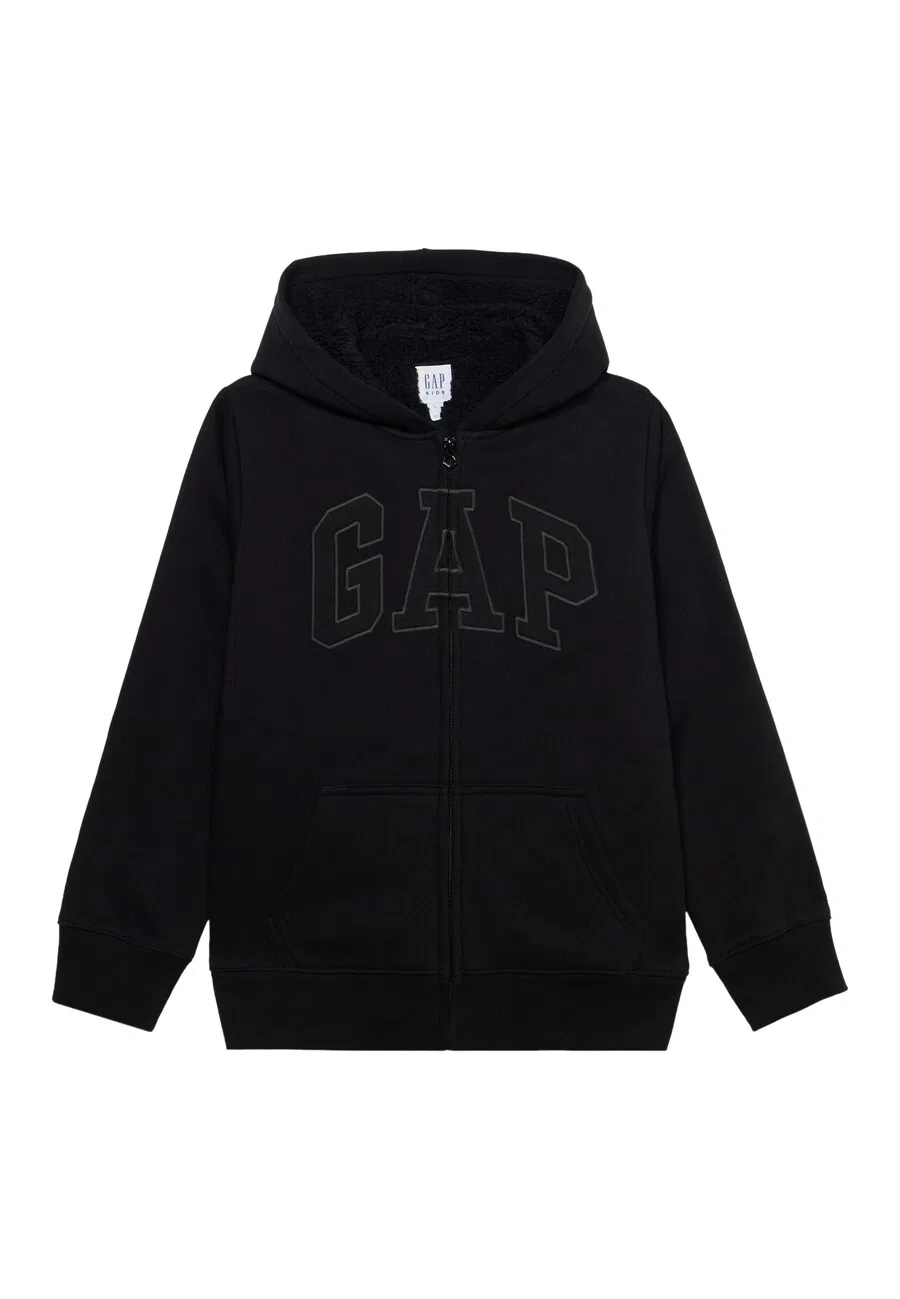 Худи на молнии GAP, черного цвета