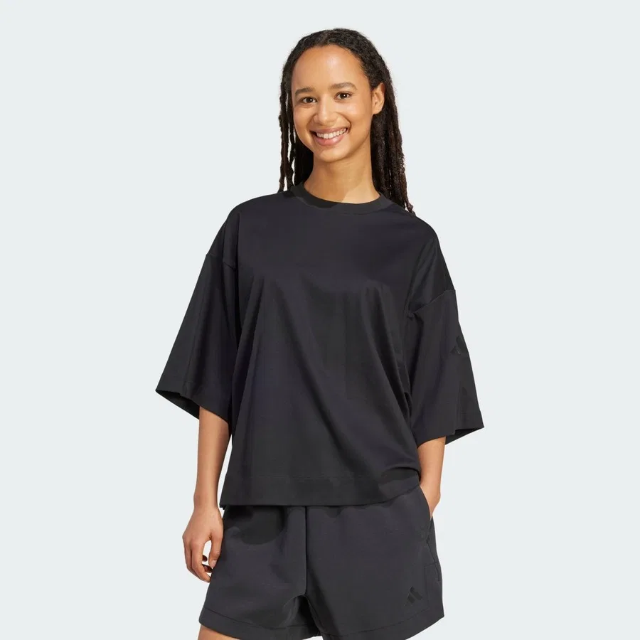 Футболка женская с коротким рукавом W ALL SZN SL T adidas, Черный