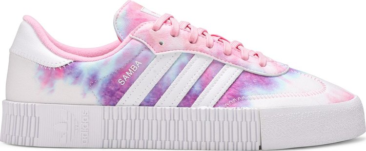 Кроссовки Adidas Wmns Sambarose 'Tie Dye - True Pink', розовый - фото