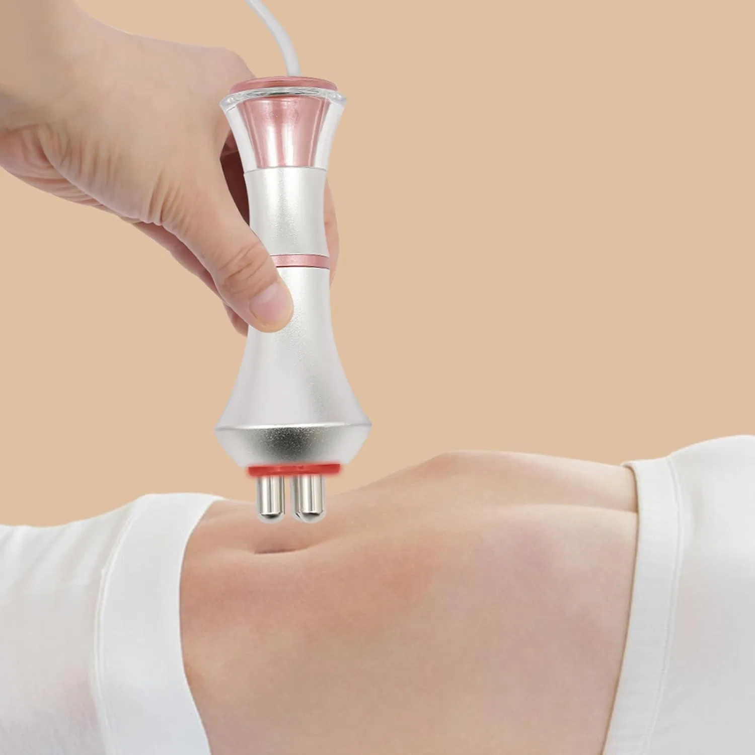 80K Cellulite Massager 3-in-1 Slimming Machine, SanBouSi, RF and Cavitation, White