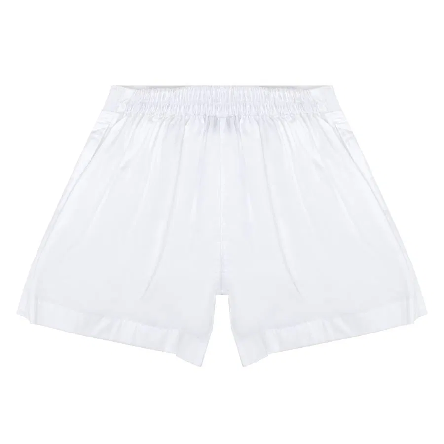 Шорты хлопковые Kids Madison Cotton Shorts Burberry, White — фото 2