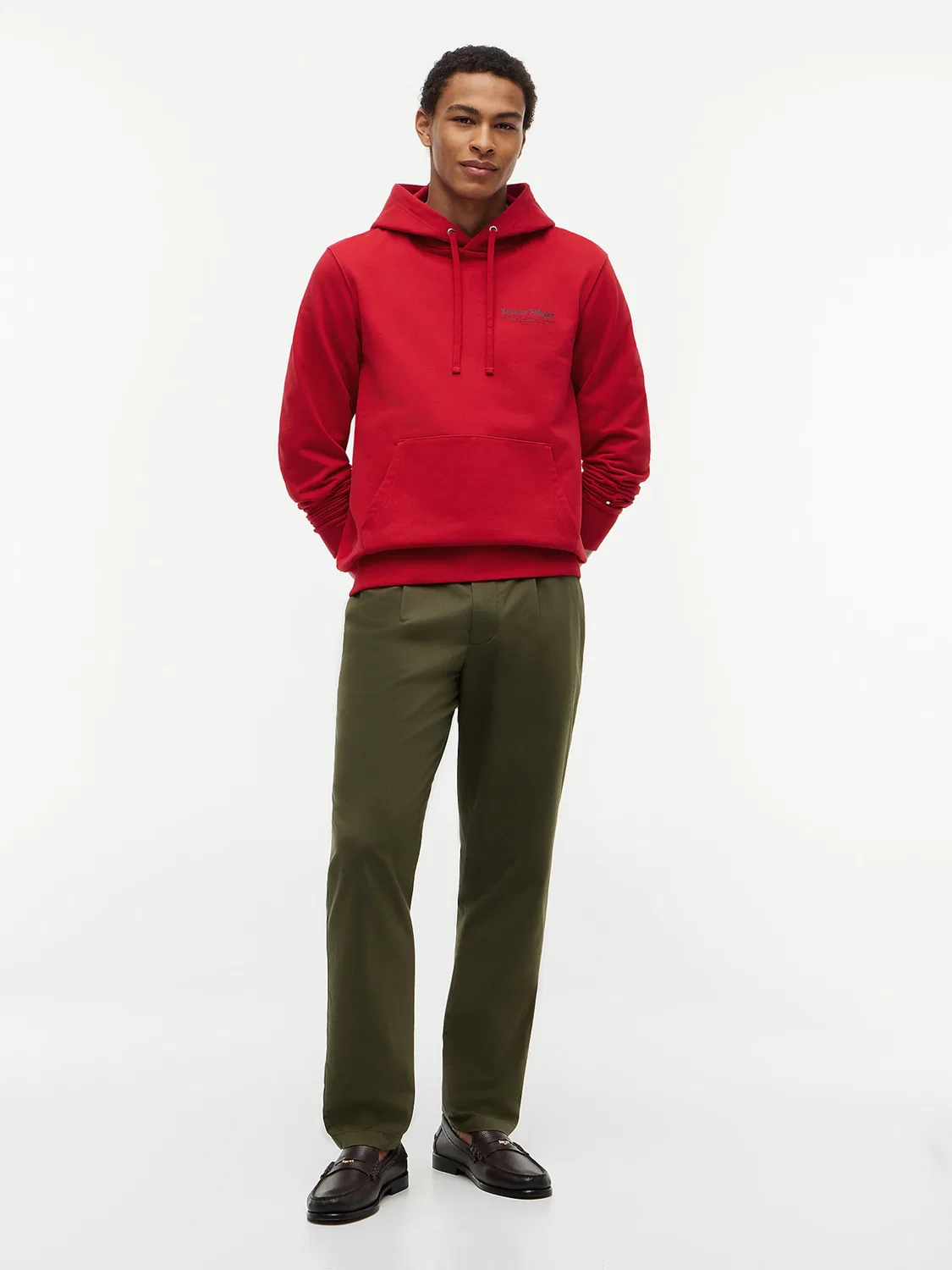Толстовка Tommy Hilfiger красного цвета — фото 3