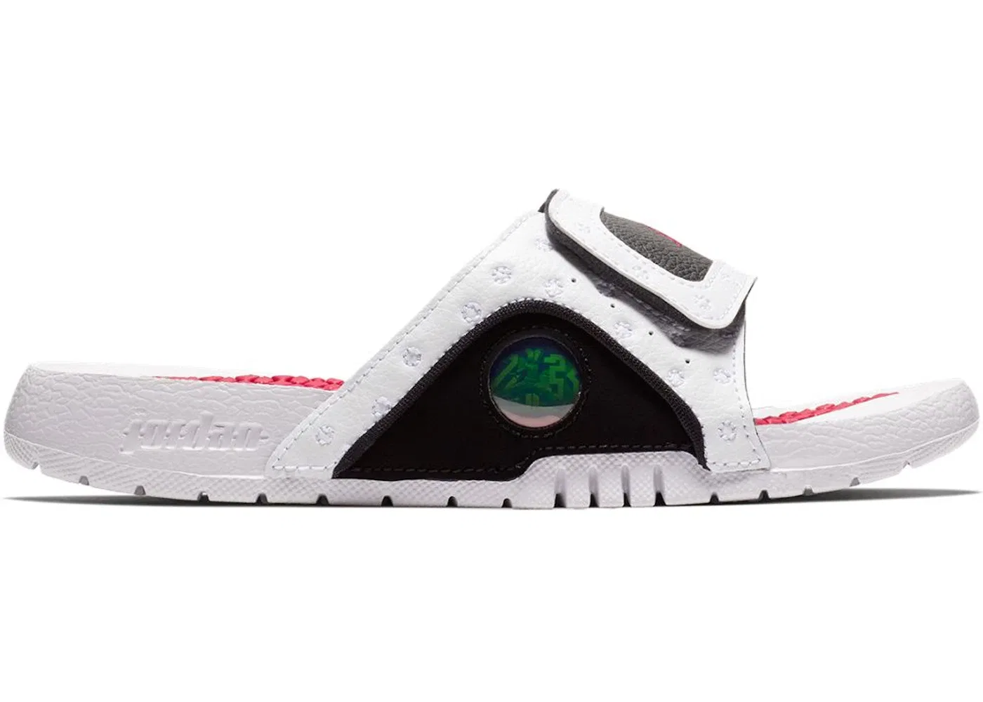 Детские сандалии-слайды с логотипом Jordan Hydro 13 He Got Game Jordan, White/True Red-Black