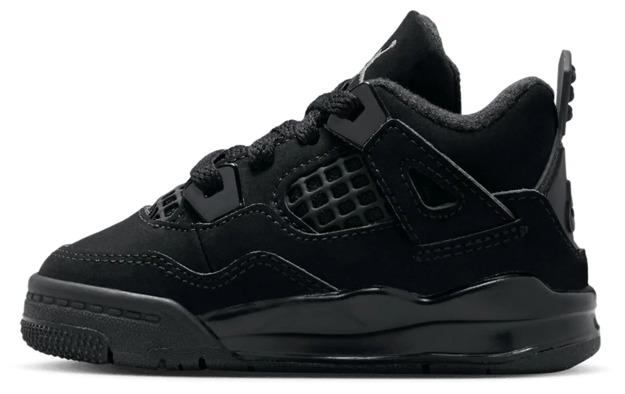 Кроссовки для мальчиков Retro 4 Remastered Jordan, цвет Black/Light Graphite/Black — фото 2