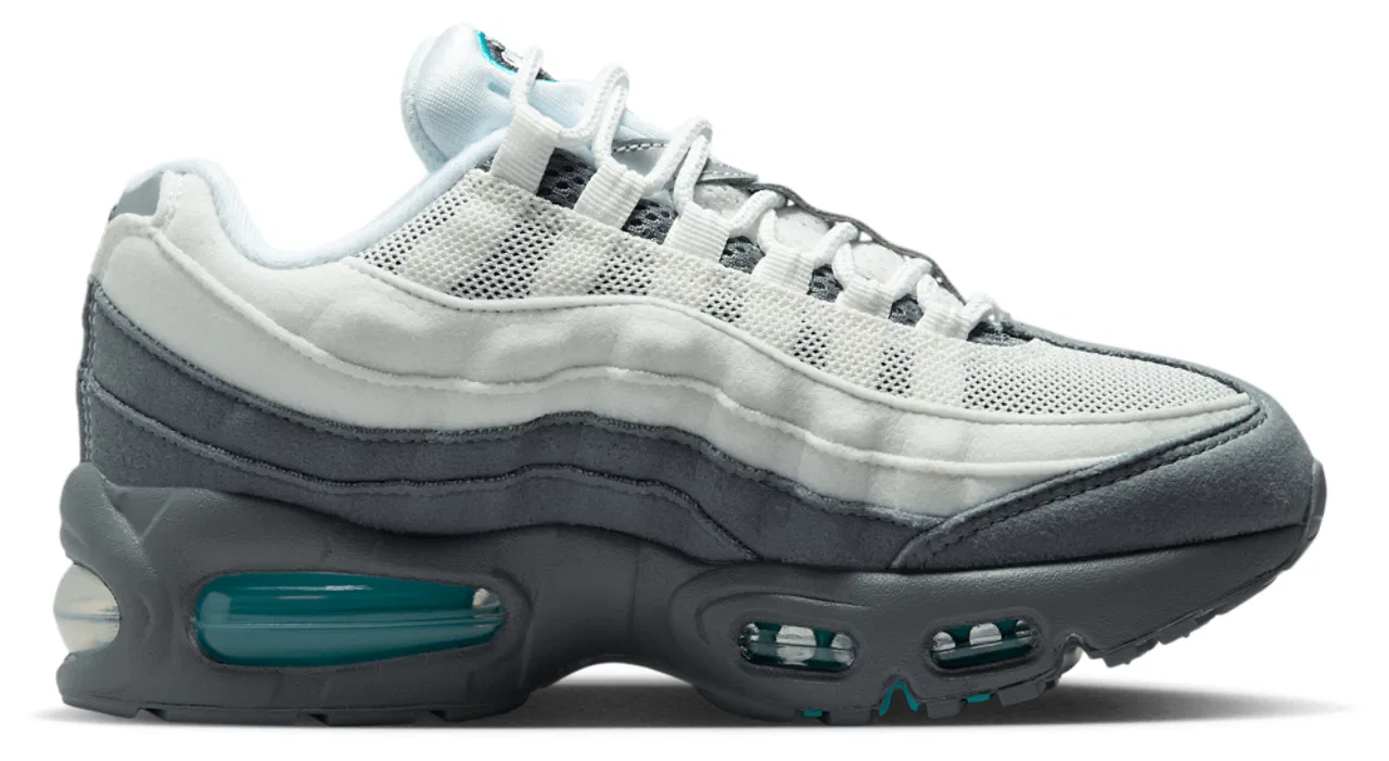 Кроссовки для мальчиков Air Max 95 Nike, цвет Summit White/Dusty Cactus/Smoke Grey
