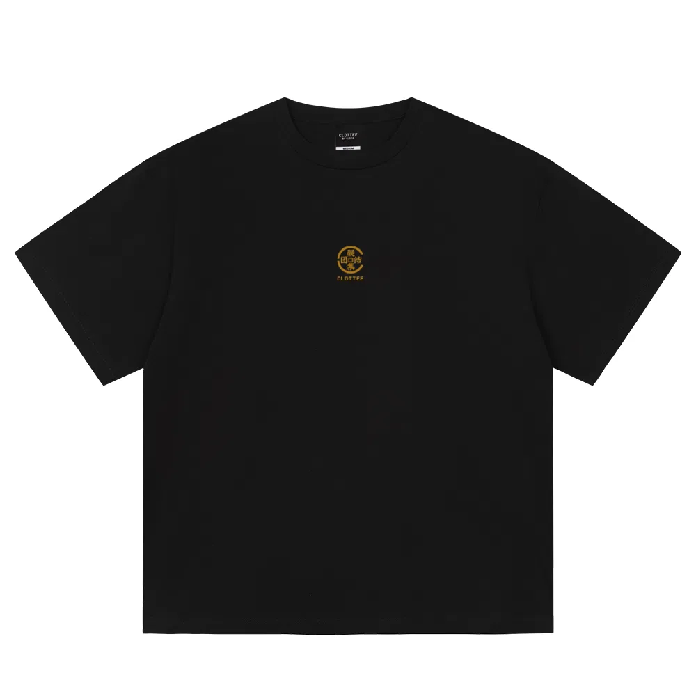 Футболка для девочек с круглым вырезом, свободного кроя Black, CLOT, Black — фото 3