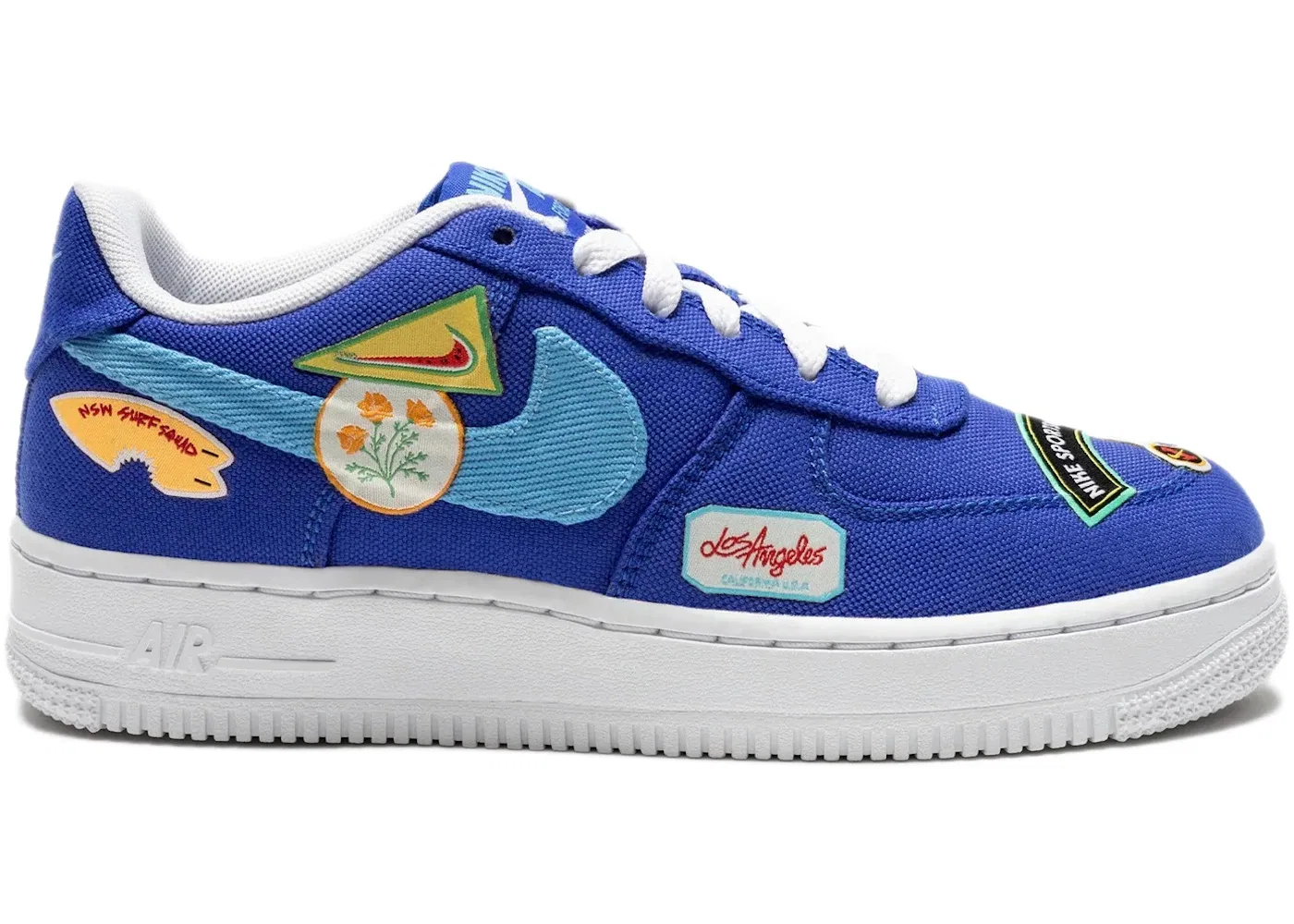 Детские кроссовки Lifestyle Nike Air Force 1 Low '07 PRM, Racer Blue/University Blue/White