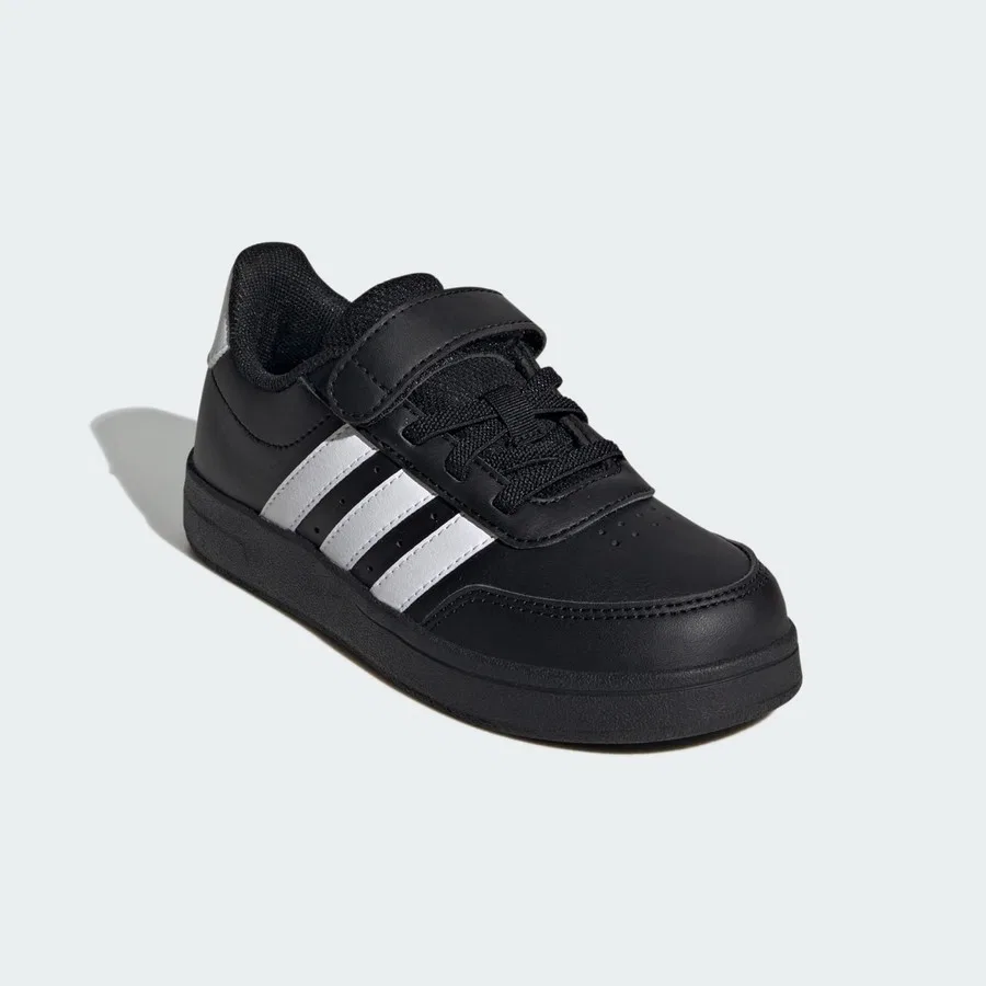 Детские спортивные кроссовки с липучкой Breaknet 2.0 adidas, Черно-белый — фото 3