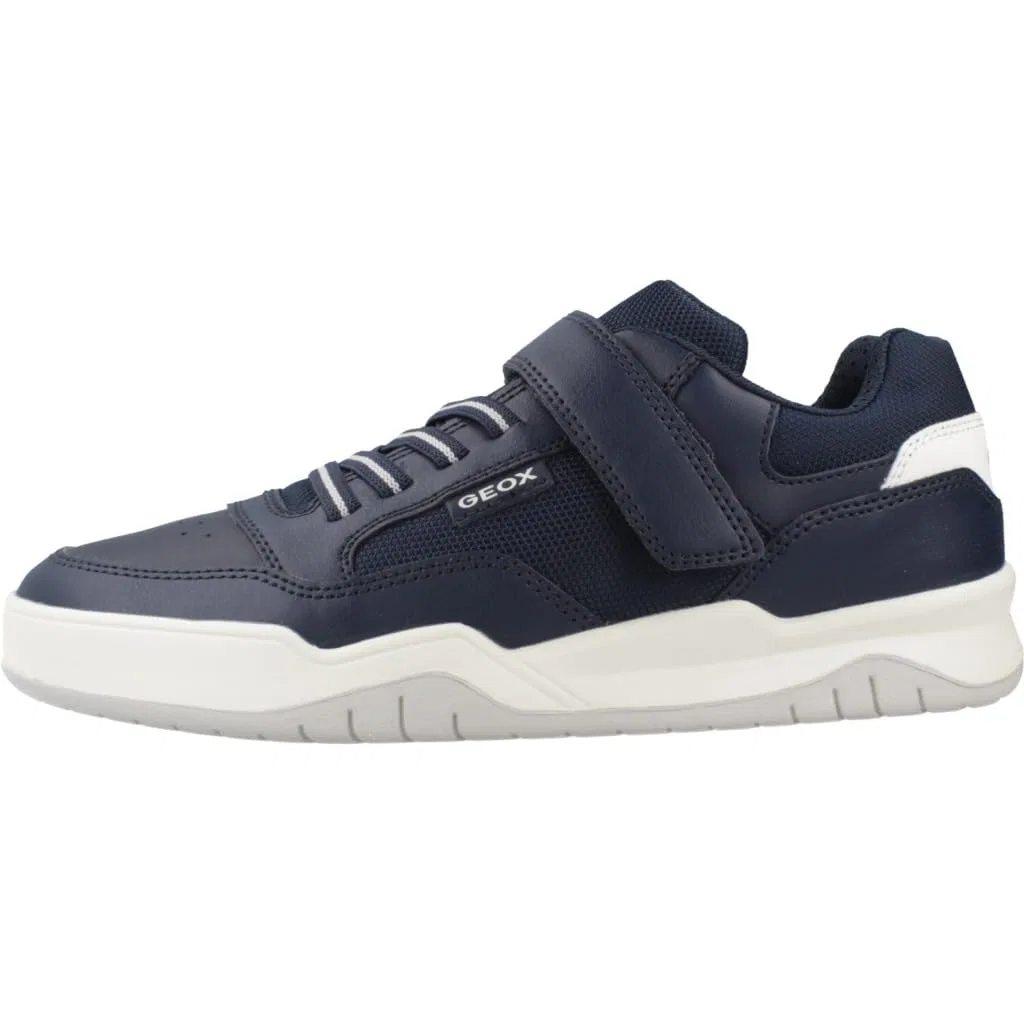 Детские кроссовки для мальчиков на липучке J Perth Boy E Geox, Navy White — фото 3