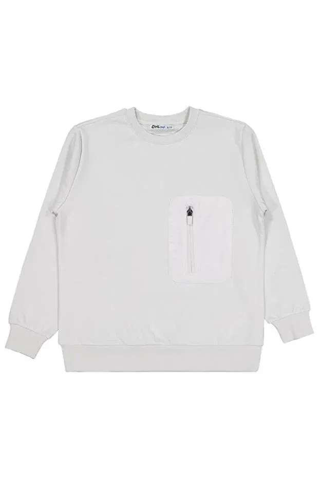 Детские свитшот для мальчиков серый Civil Boys, Light Gray
