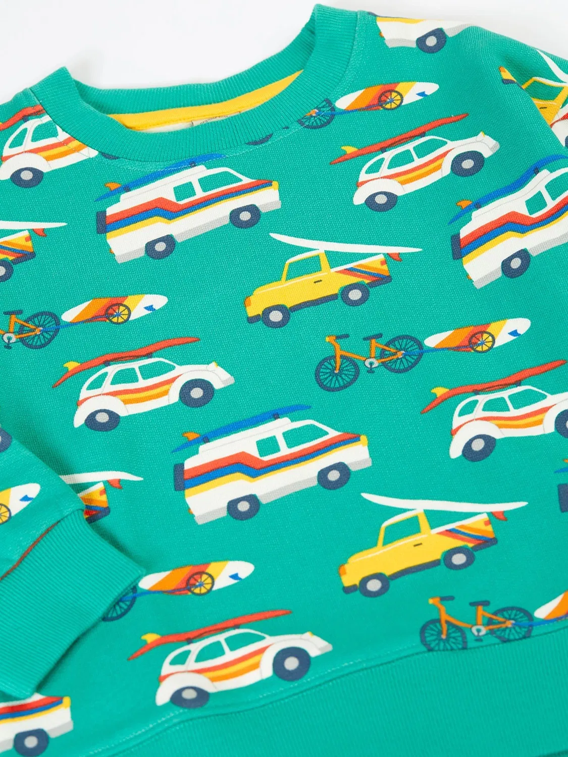 Свитшот с заниженным плечом Frugi, синий — фото 2