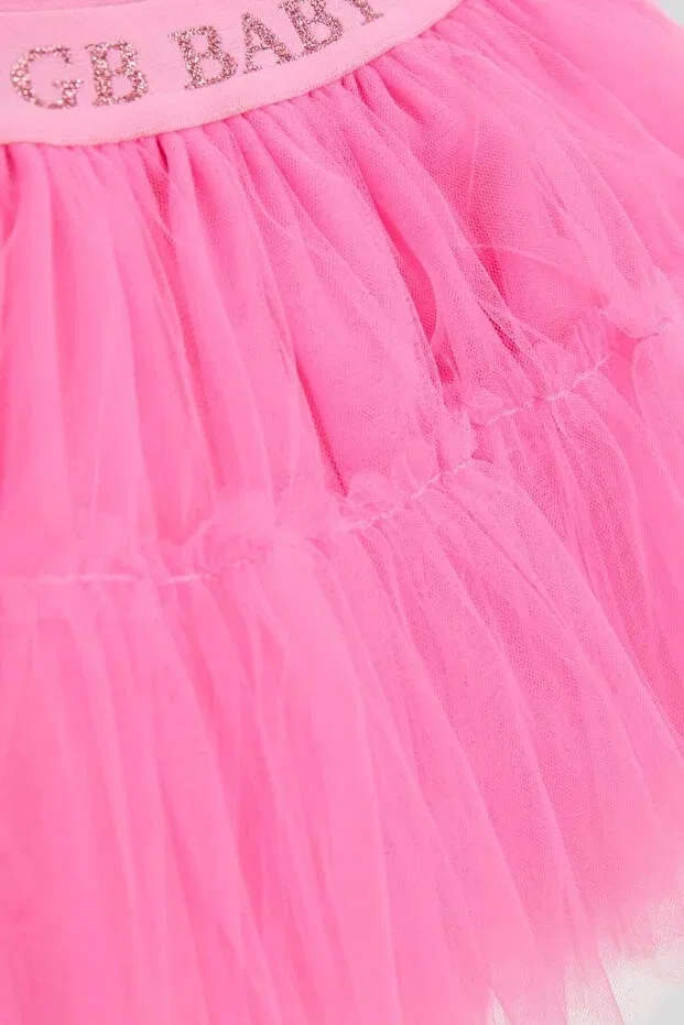 Детская юбка для девочек хлопковая Gb Baby, Pink — фото 2