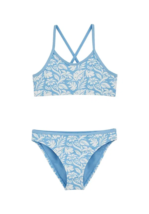 Купальник бикини с цветочным принтом Set We Fashion, Light Blue, светло-голубой