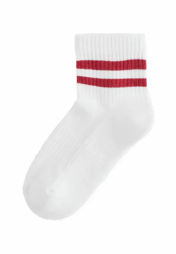 Носки из риба, 5 пар, Cropped ankle cushioned footbed 5 pack, Next, White Multi, белый/мультиколор — фото 4
