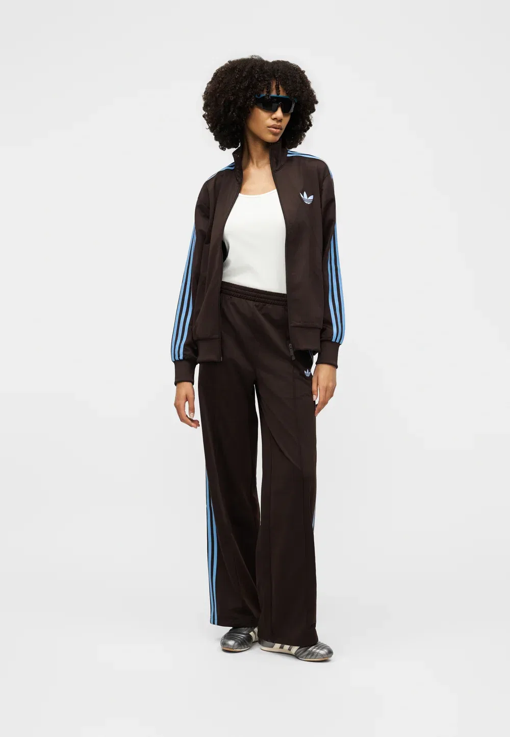 Свободная летняя куртка Firebird Adidas Originals, Aurora Coffee/Blue Fusion — фото 2